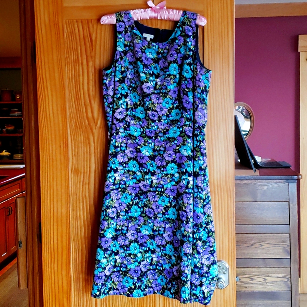 Talbot Floral Sleeveless Fit & Flare Dress